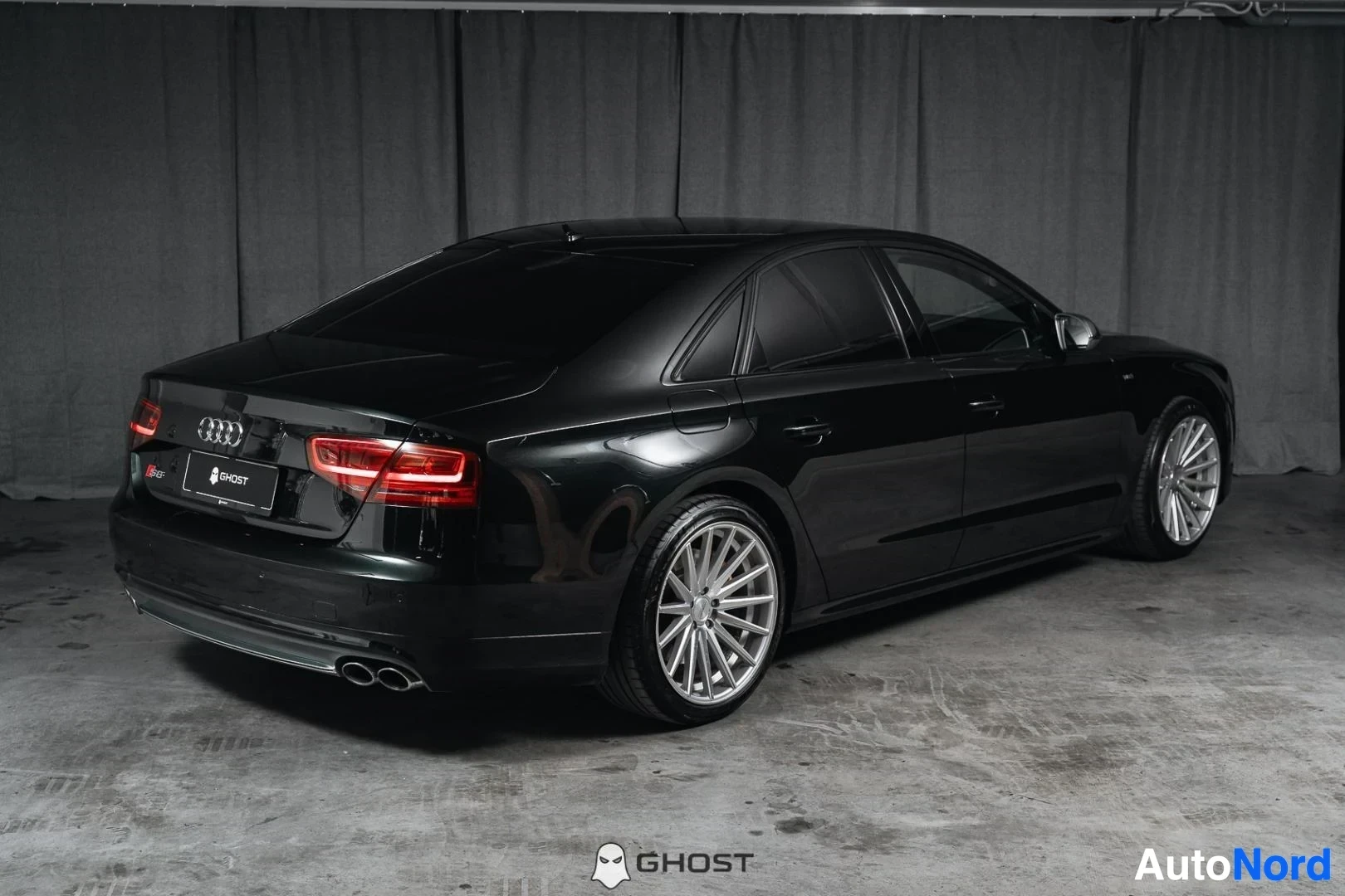 Black Audi S8 2013, rear three-quarter, photo 5