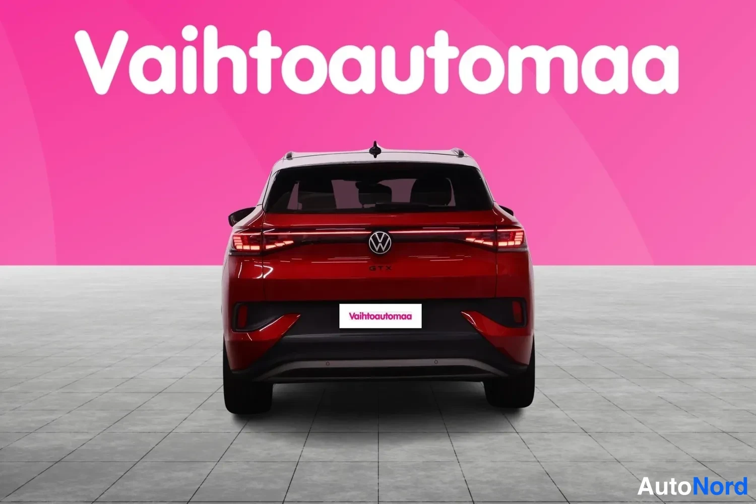 Punainen Volkswagen ID.4 GTX 2022, takaa, kuva 8