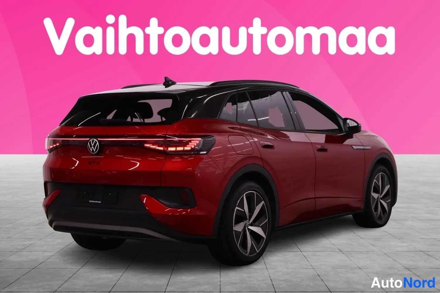 Punainen Volkswagen ID.4 GTX 2022, takaviisto, kuva 7
