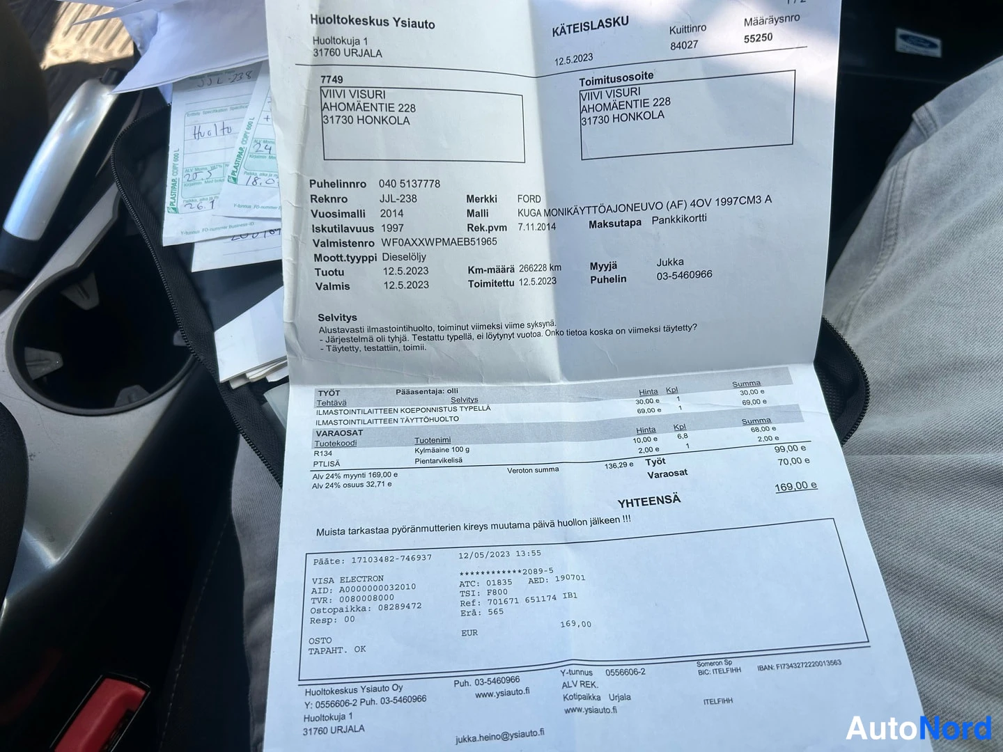 Valkoinen Ford Kuga 2014, asiakirja, kuva 18