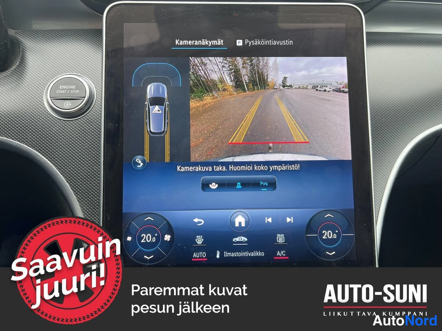 Valkoinen Mercedes-Benz C 2022, yksityiskohta, kuva 12