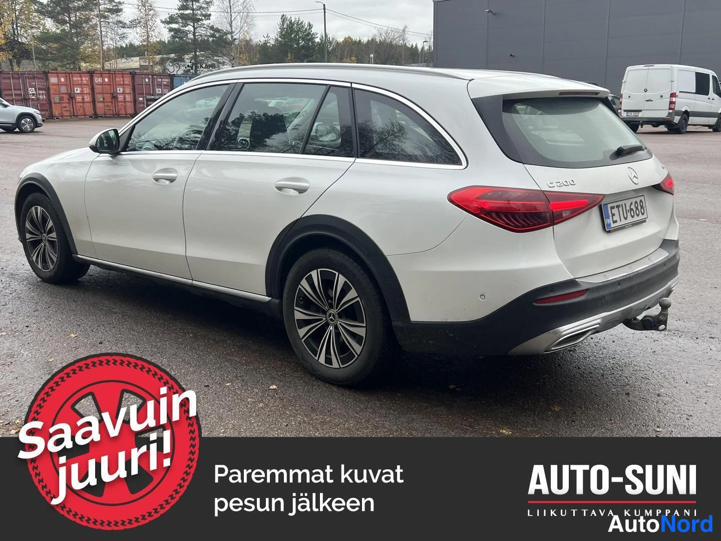 Valkoinen Mercedes-Benz C 2022, kuva 3