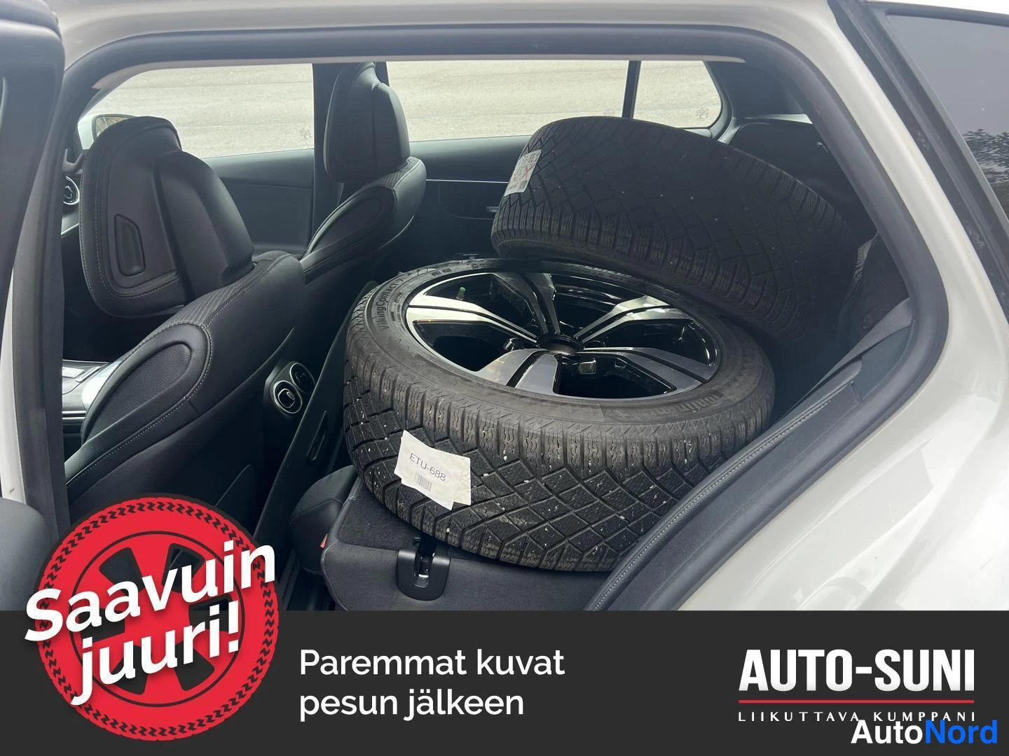 Valkoinen Mercedes-Benz C 2022, tavaratila, kuva 7
