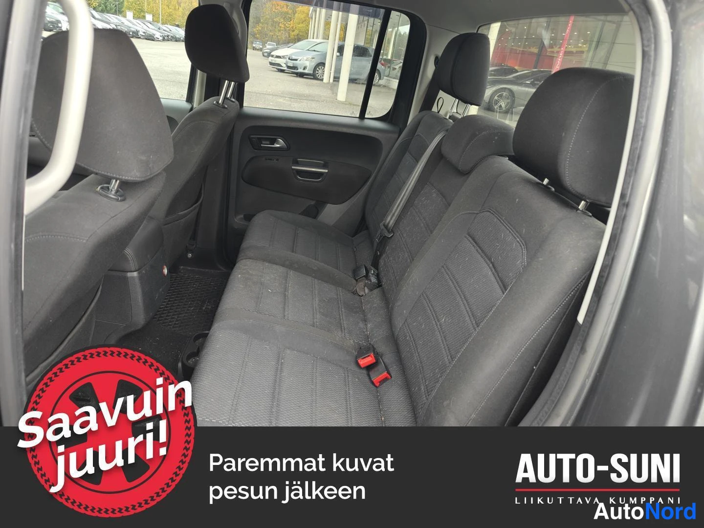 Harmaa Volkswagen Amarok 2018, takaistuimet, kuva 4