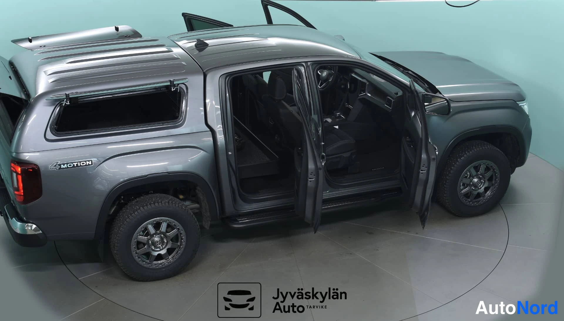 Harmaa Volkswagen Amarok 2026, takaviisto, kuva 10