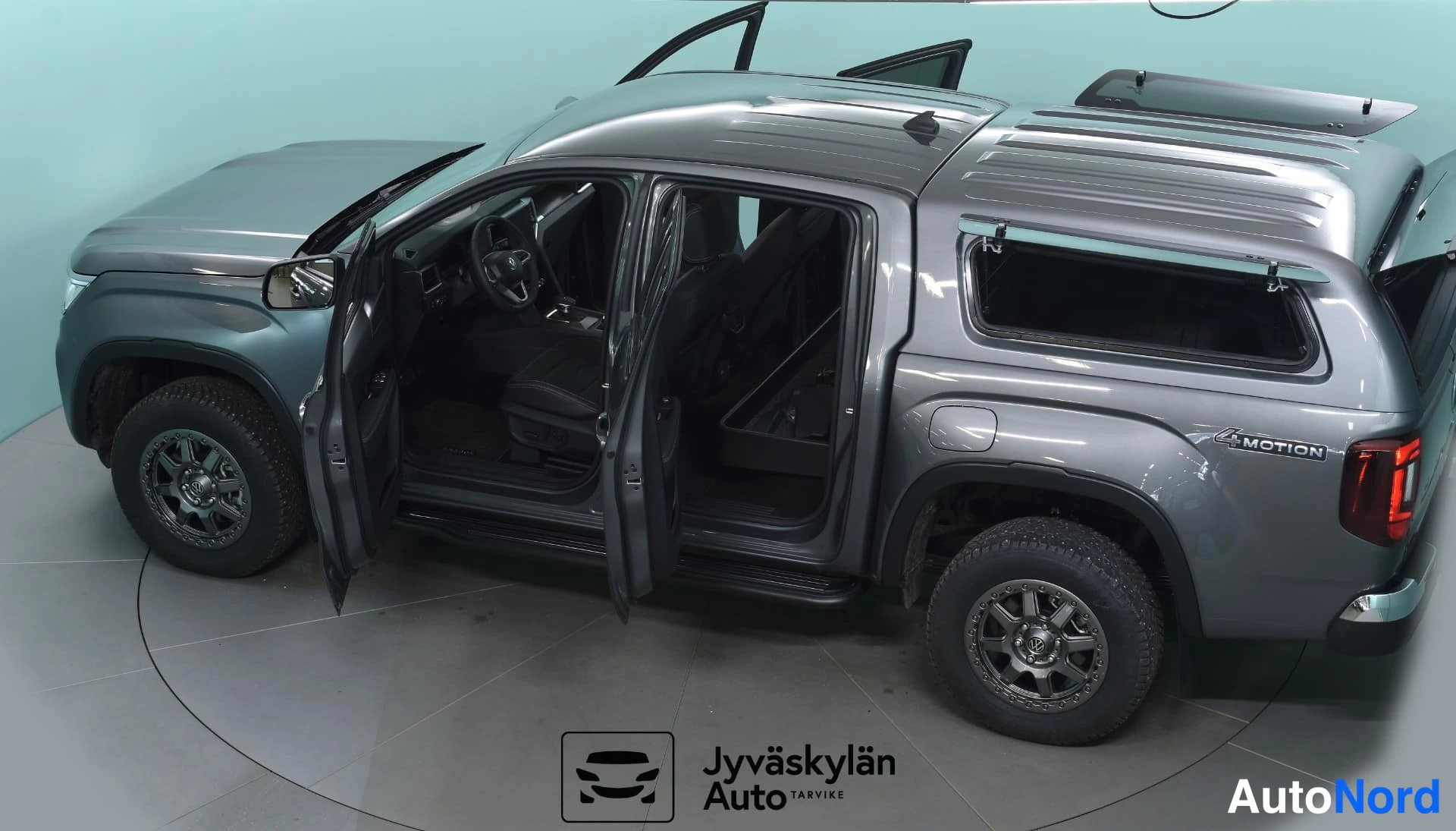 Harmaa Volkswagen Amarok 2026, takaviisto, kuva 8