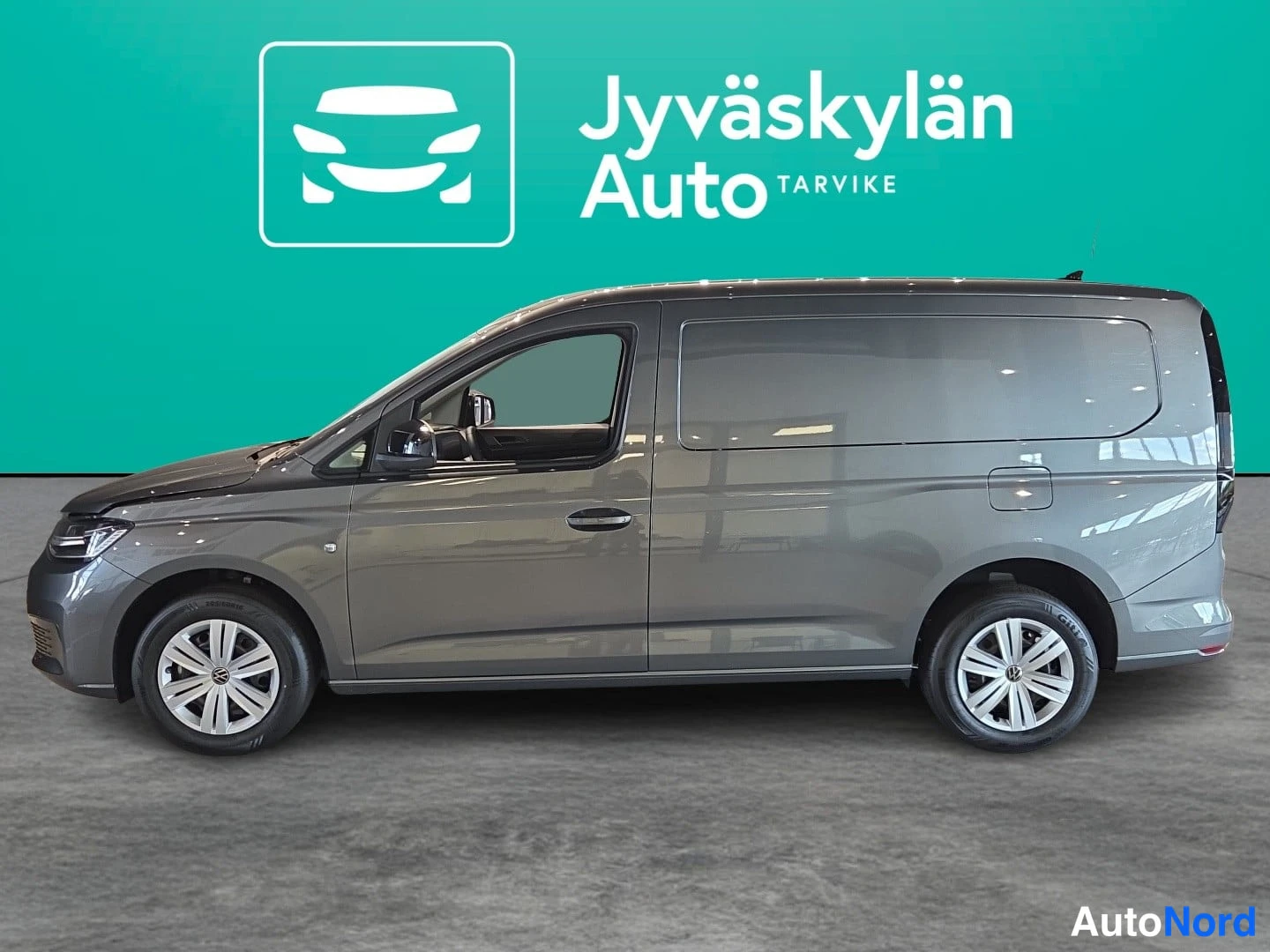Harmaa Volkswagen Caddy 2026, sivulta, kuva 3