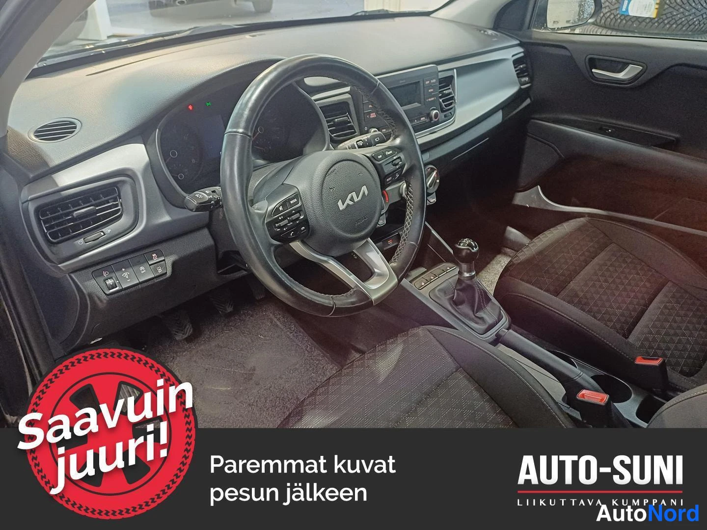 Black Kia Rio 2022, cockpit, photo 5