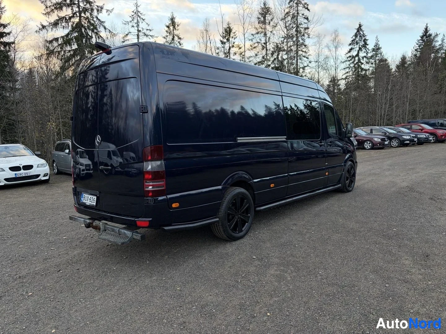 Blue Mercedes-Benz Sprinter 319 CDI 2017, rear three-quarter, photo 8