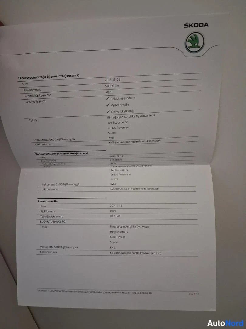 Beige Skoda Octavia Scout 2015, asiakirja, kuva 22