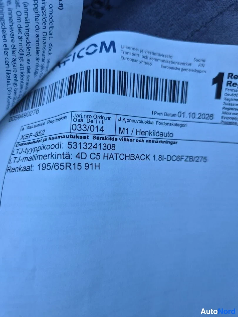 Harmaa Citroen C5 2003, asiakirja, kuva 23
