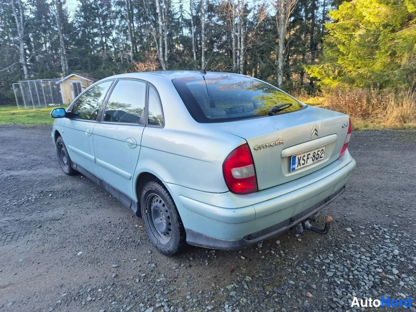 Harmaa Citroen C5 2003, takaviisto, kuva 8