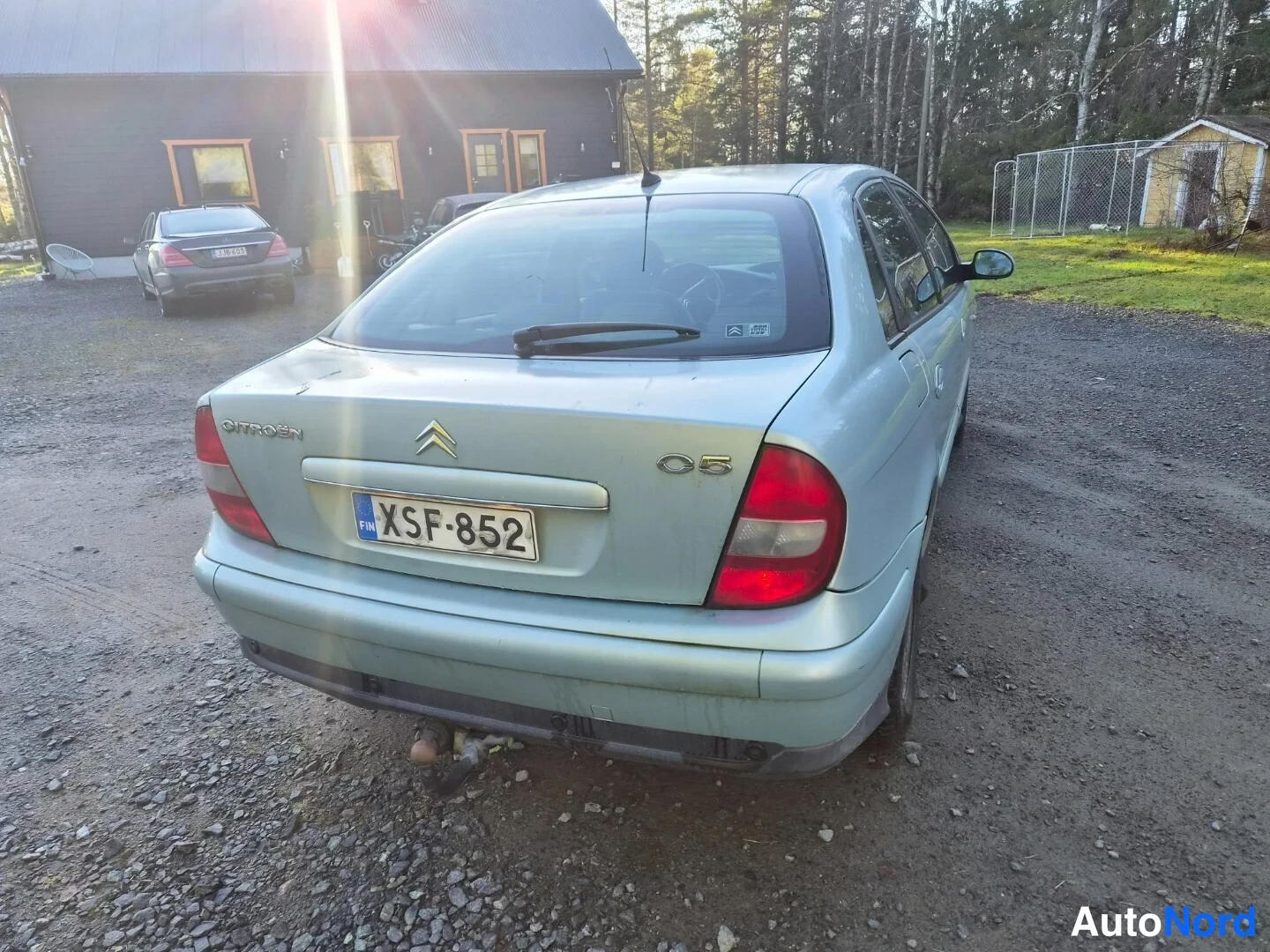 Harmaa Citroen C5 2003, takaviisto, kuva 12
