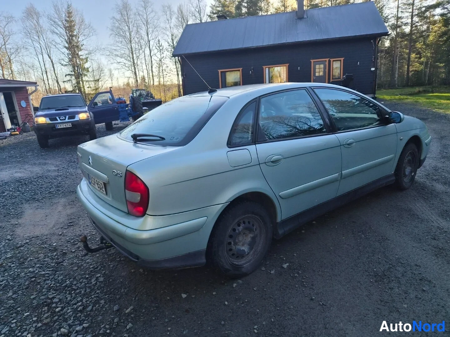 Harmaa Citroen C5 2003, takaviisto, kuva 9