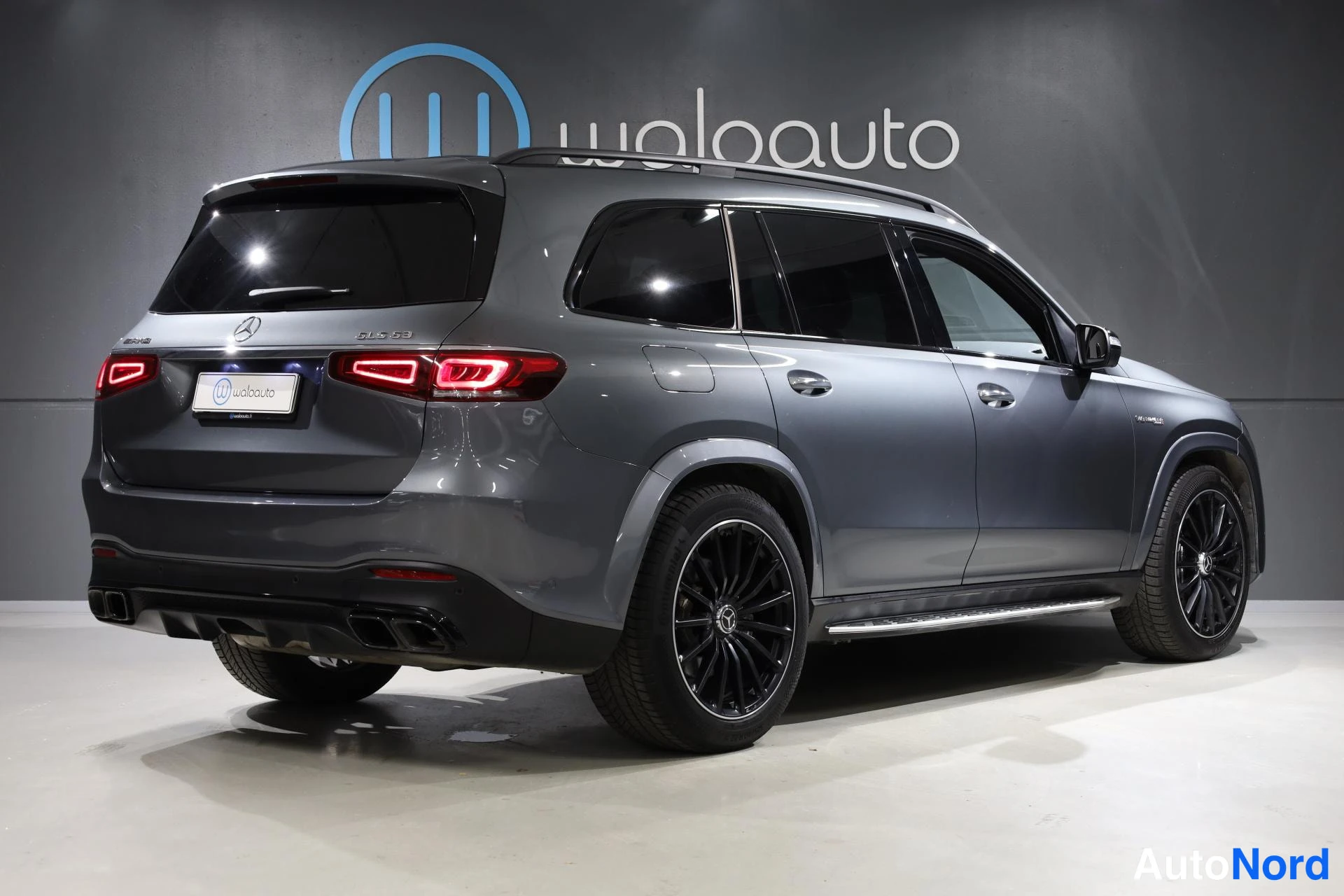 Harmaa Mercedes-Benz GLS 2022, takaviisto, kuva 5
