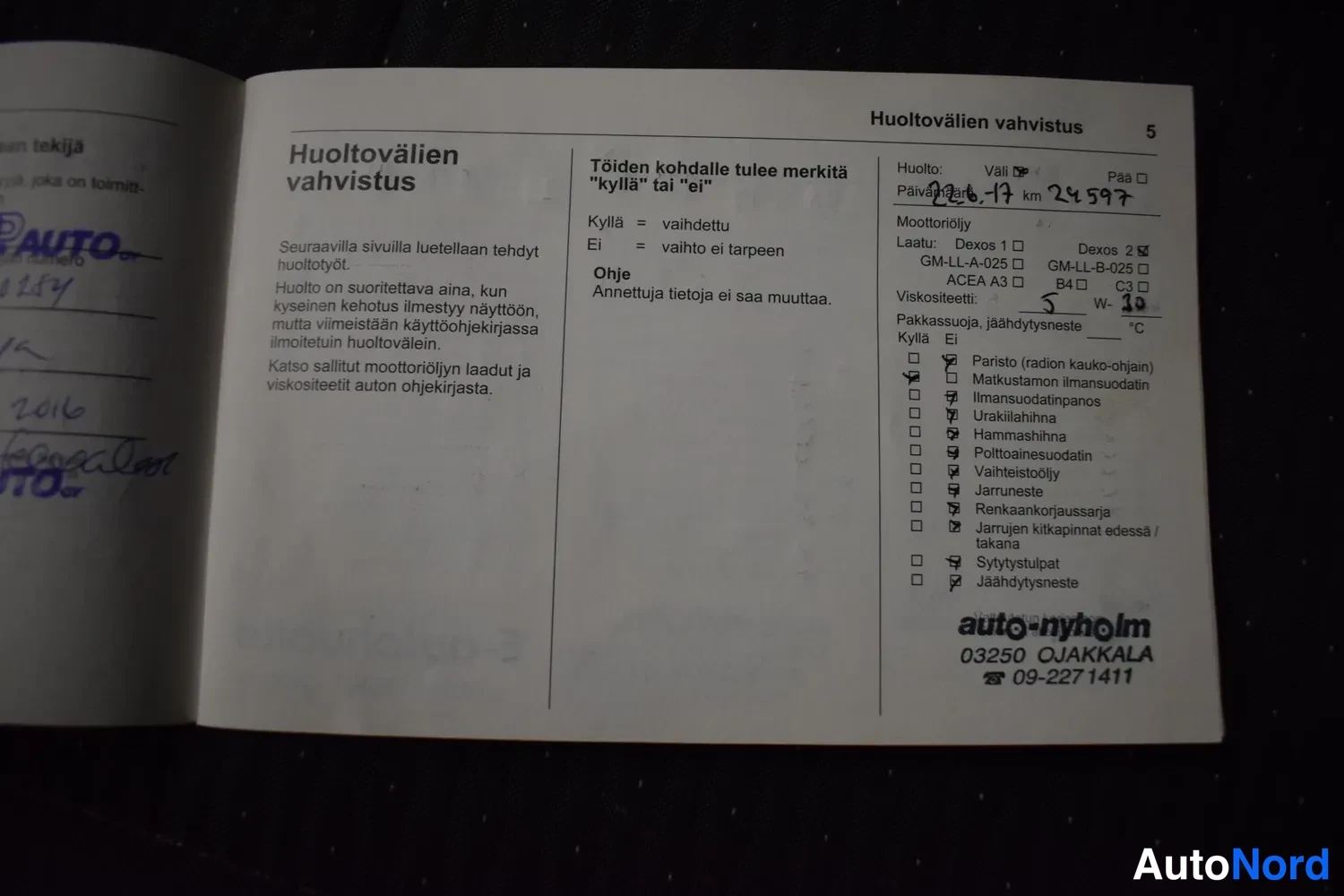 Musta Opel Mokka 2016, asiakirja, kuva 7