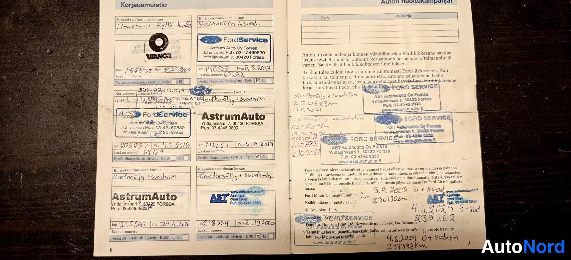 Vihreä Ford Focus 1999, asiakirja, kuva 13