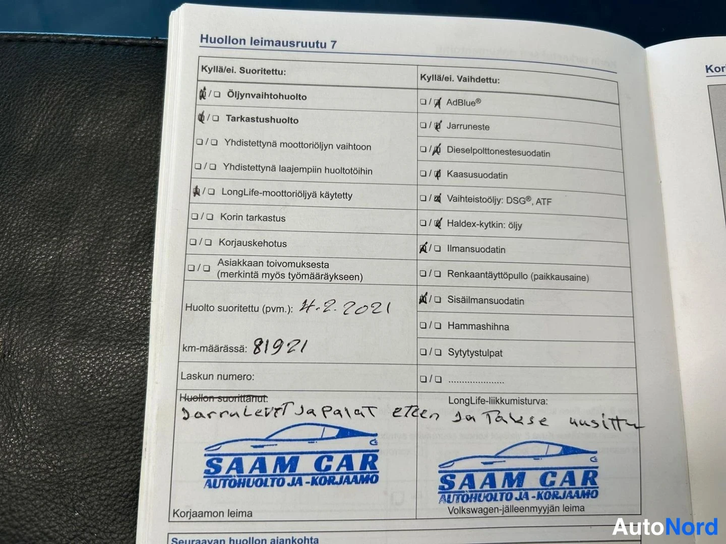 Sininen Volkswagen Polo 2014, asiakirja, kuva 20