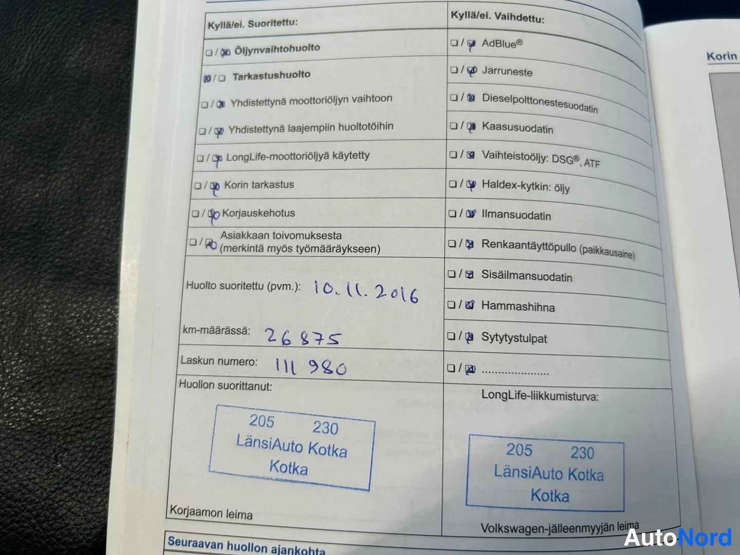 Sininen Volkswagen Polo 2014, asiakirja, kuva 23