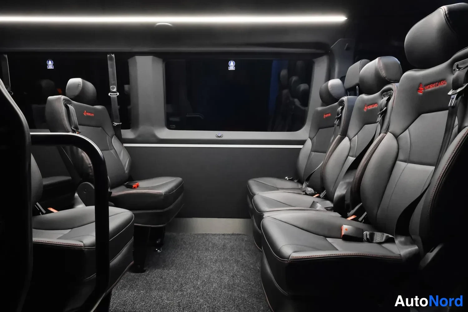 Black Mercedes-Benz Sprinter 2026, rear seats, photo 8