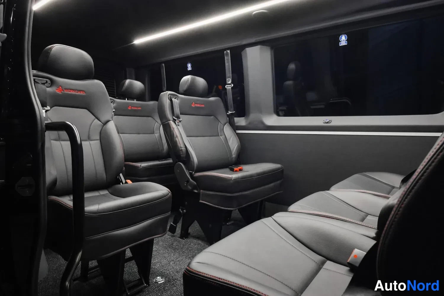 Black Mercedes-Benz Sprinter 2026, rear seats, photo 9