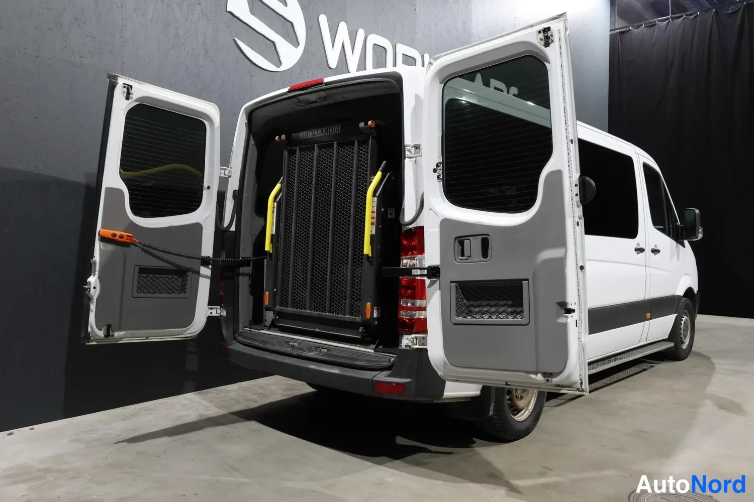 White Mercedes-Benz Sprinter 2026, rear three-quarter, photo 6