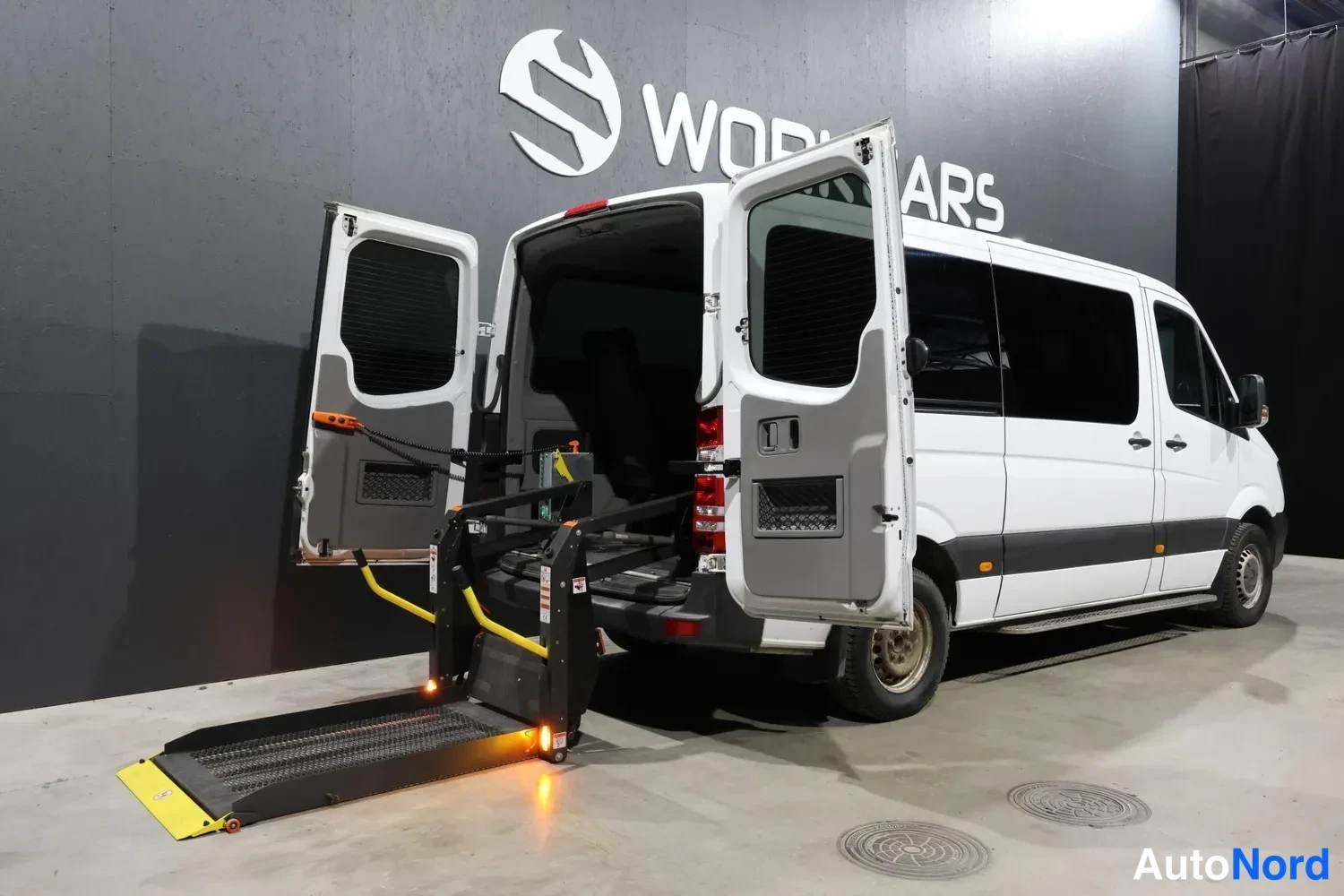 White Mercedes-Benz Sprinter 2026, rear three-quarter, photo 8