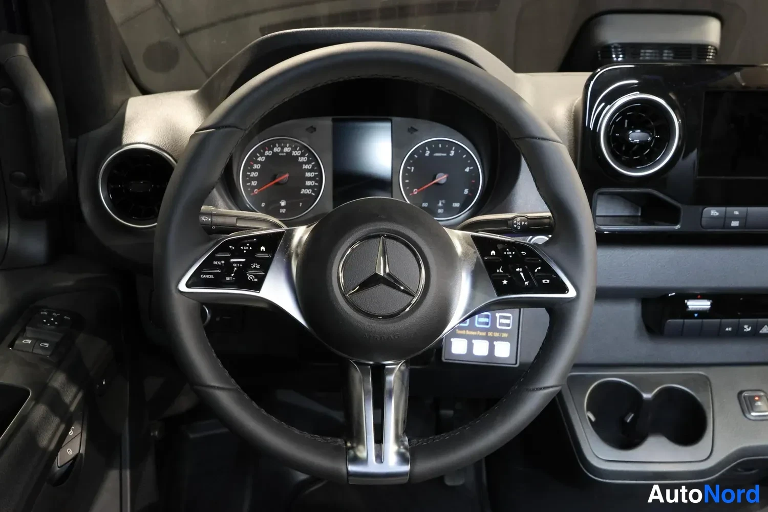 Blue Mercedes-Benz Sprinter 2026, cockpit, photo 10