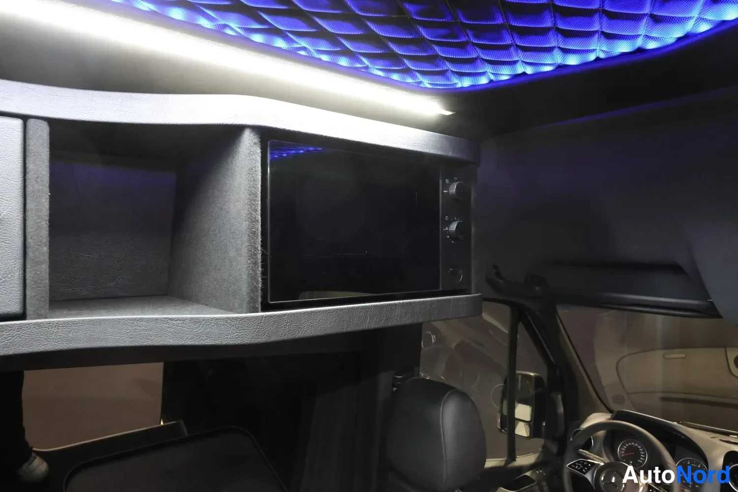 Blue Mercedes-Benz Sprinter 2026, cockpit, photo 12