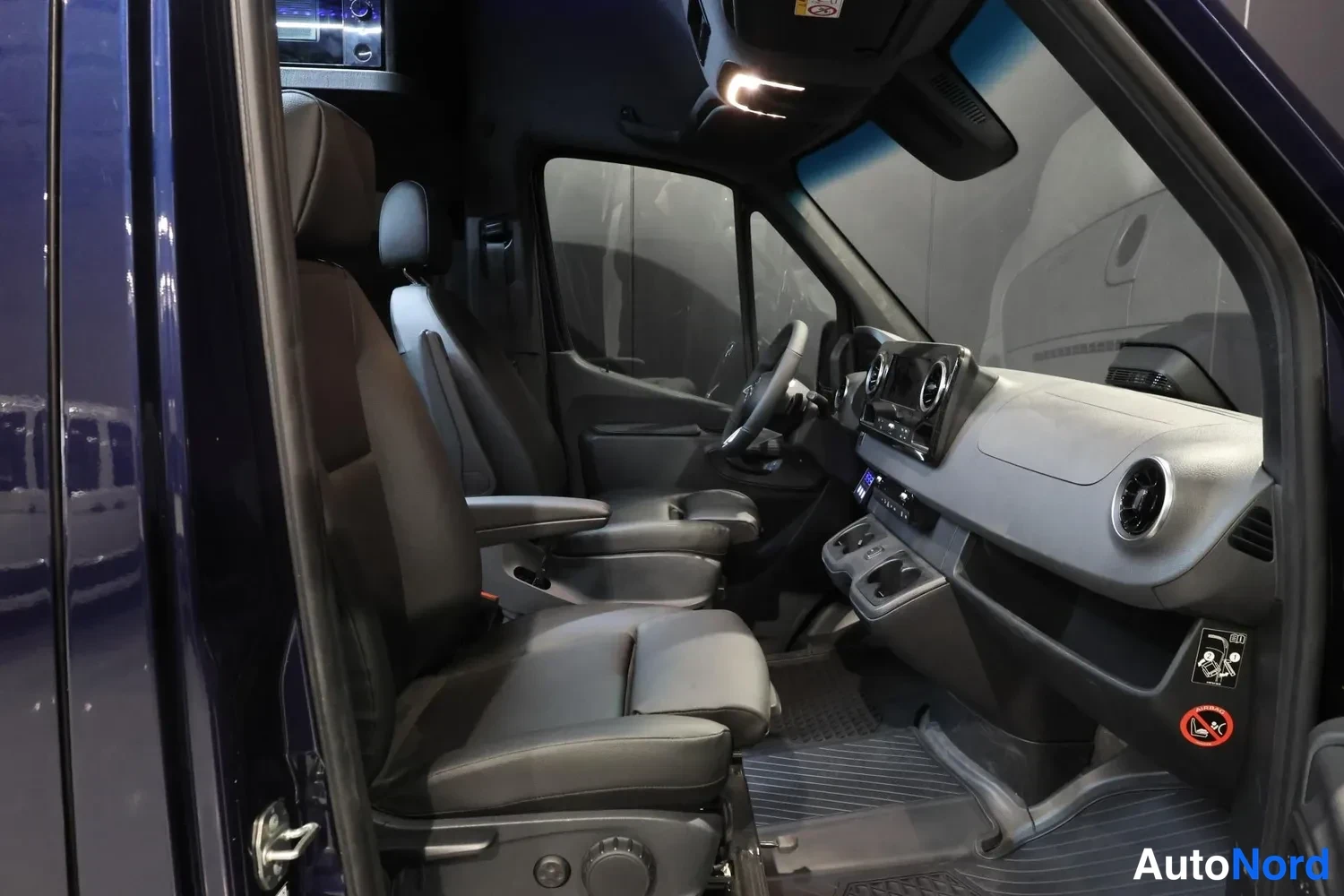 Blue Mercedes-Benz Sprinter 2026, front seats, photo 14