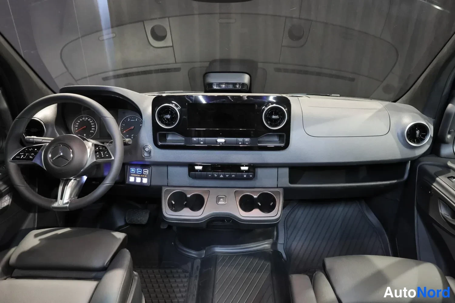 Blue Mercedes-Benz Sprinter 2026, cockpit, photo 8