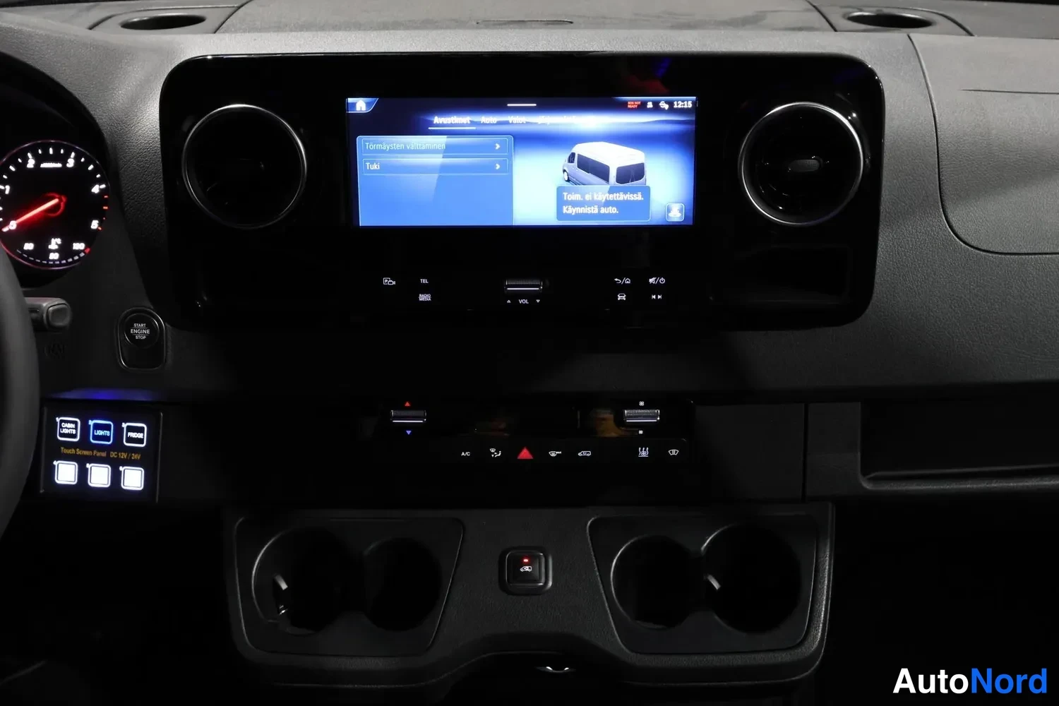 Blue Mercedes-Benz Sprinter 2026, cockpit, photo 9