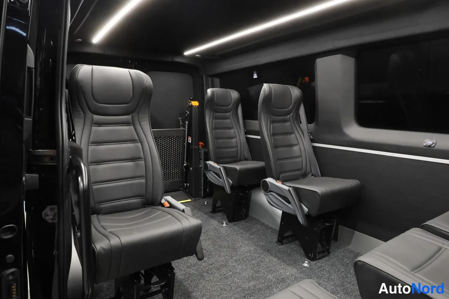 Black MAN TGE 2026, rear seats, photo 15