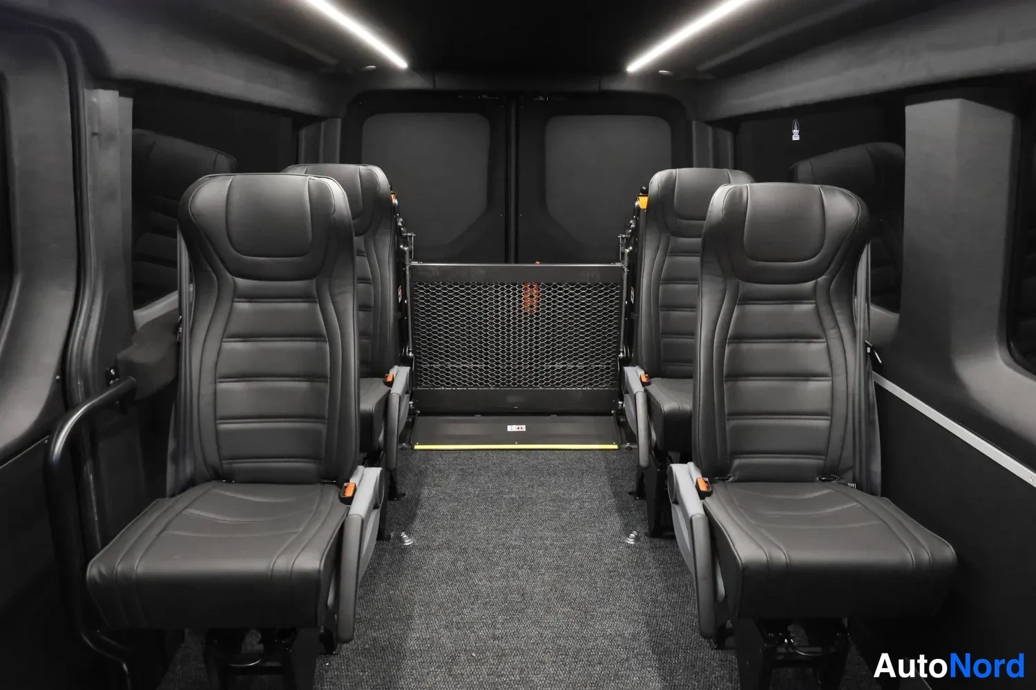 Black MAN TGE 2026, rear seats, photo 16