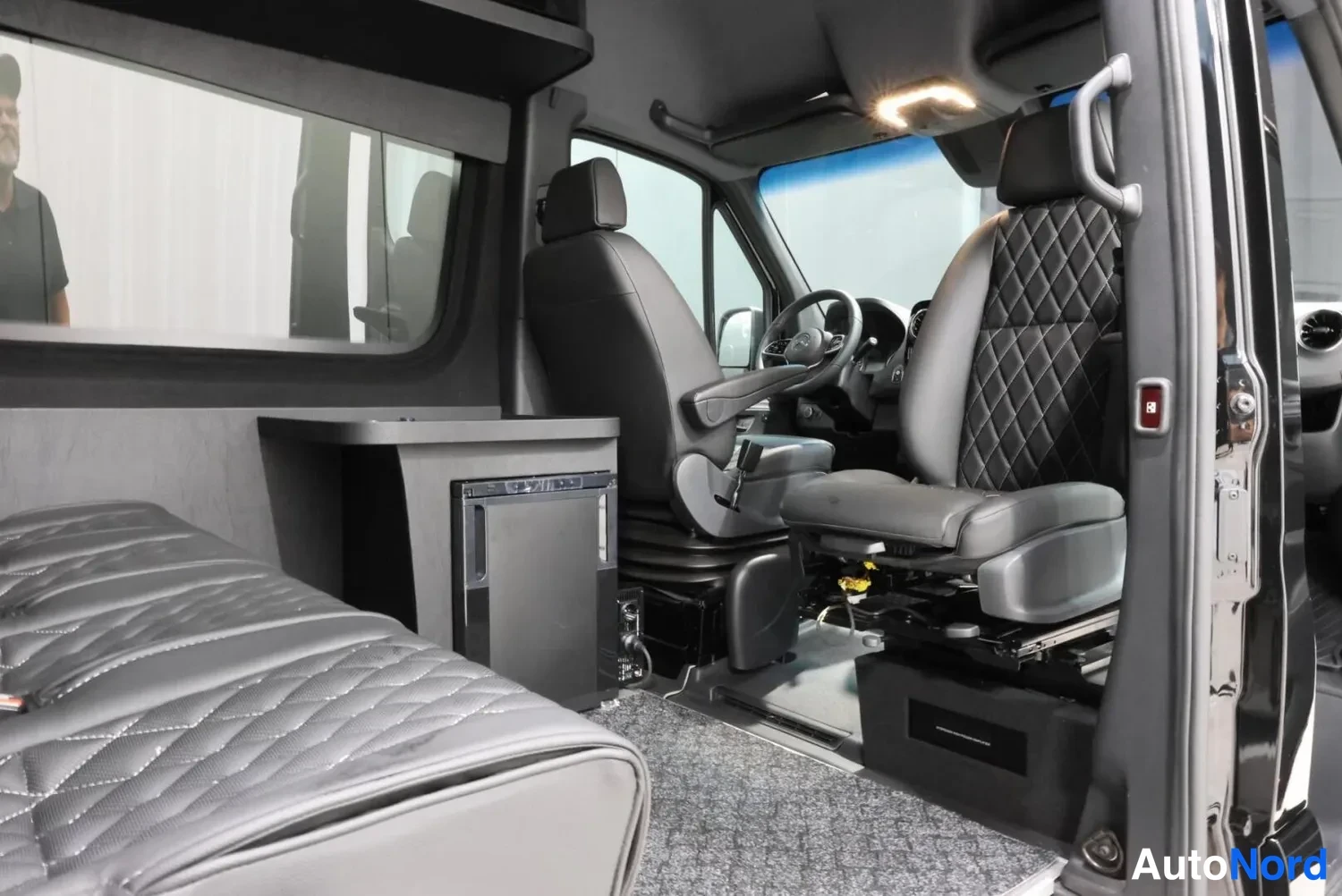 Black Mercedes-Benz Sprinter 319 CDI 2026, cockpit, photo 7