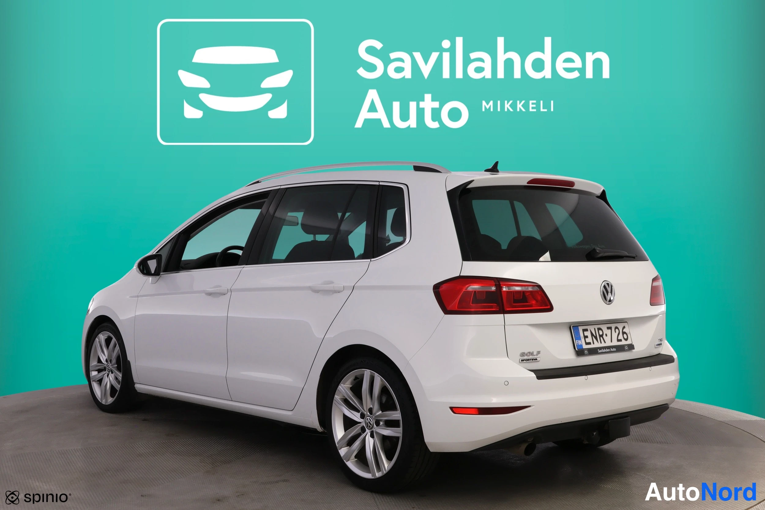 Valkoinen Volkswagen Golf Sportsvan 2015, kuva 5