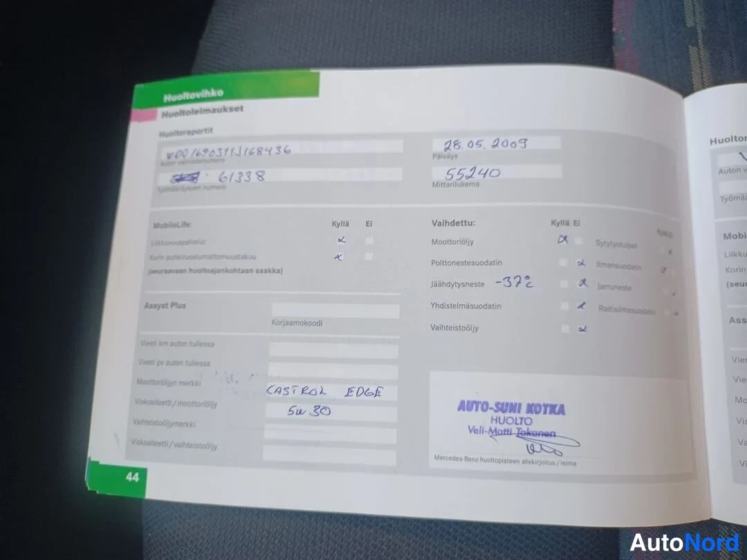 Punainen Mercedes-Benz A  Viistoper 2005, asiakirja, kuva 19