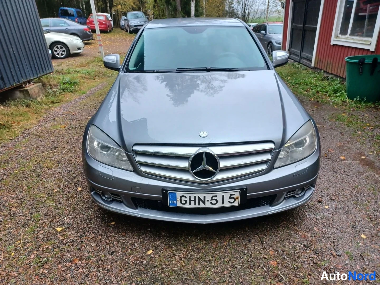 Harmaa Mercedes-Benz C 220 CDI 2008, edestä, kuva 7