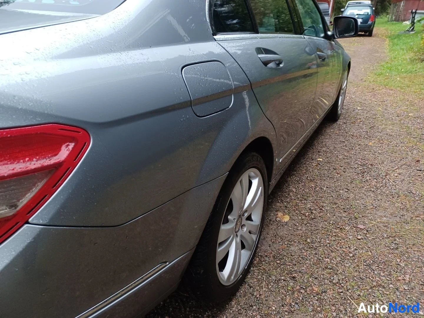 Harmaa Mercedes-Benz C 220 CDI 2008, takaviisto, kuva 11