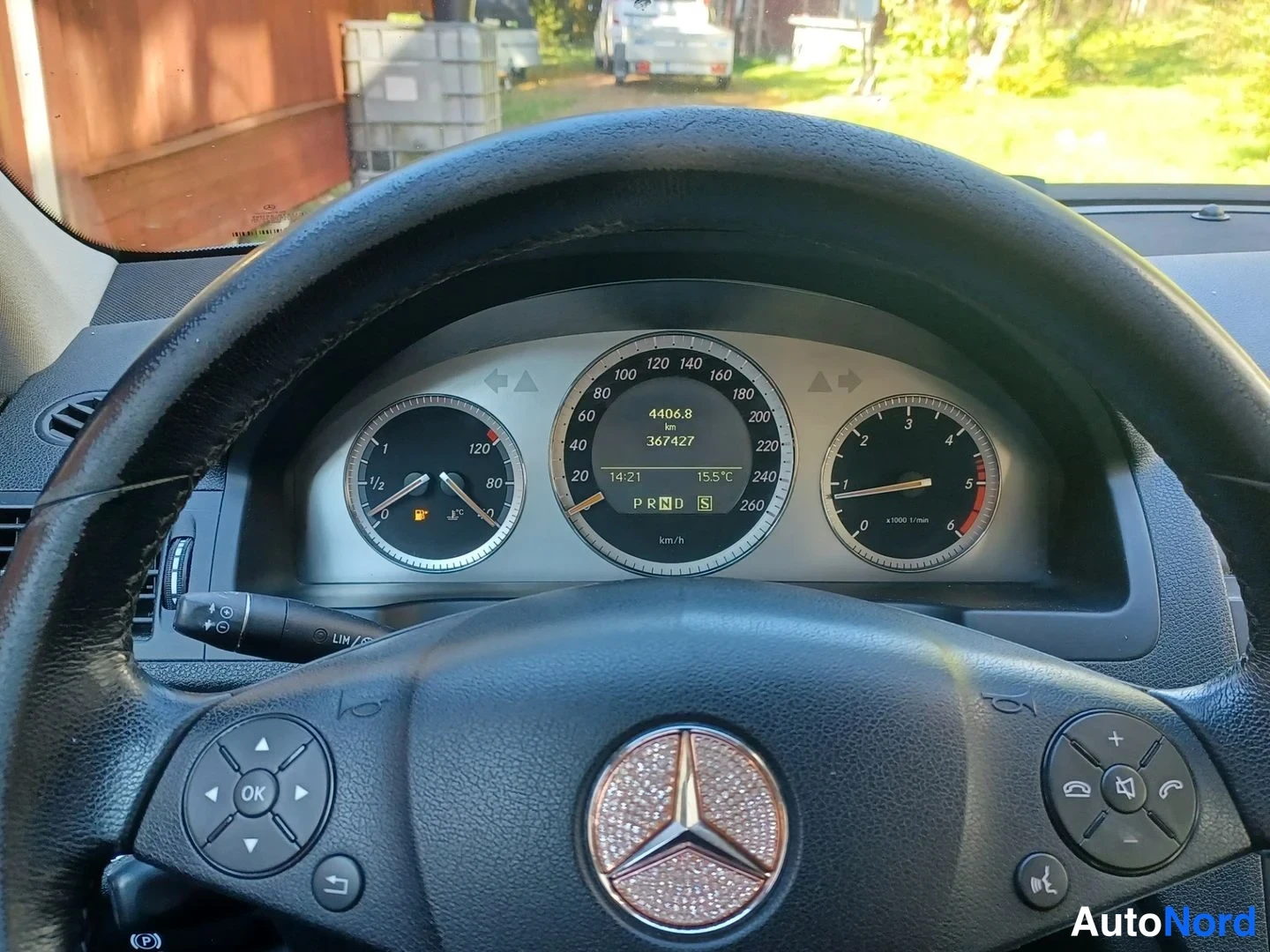 Harmaa Mercedes-Benz C 220 CDI 2008, yksityiskohta, kuva 18