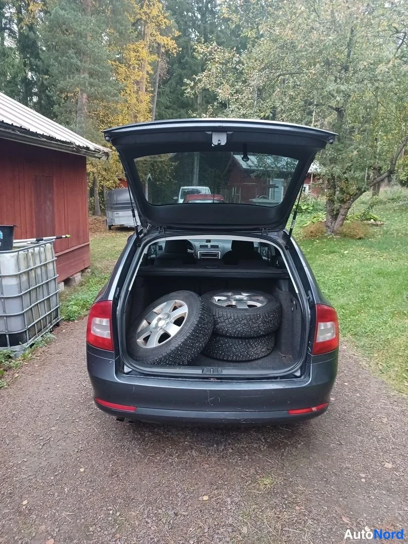 Harmaa Skoda Octavia 2010, takaa, kuva 8