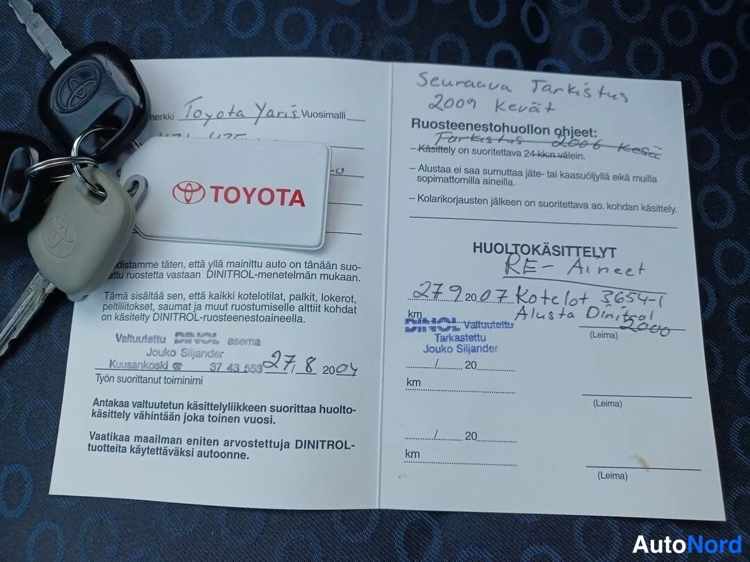 Harmaa Toyota Yaris 2003, asiakirja, kuva 21