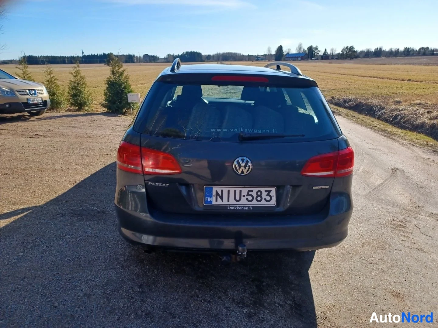 Harmaa Volkswagen Passat Variant 2013, takaa, kuva 8