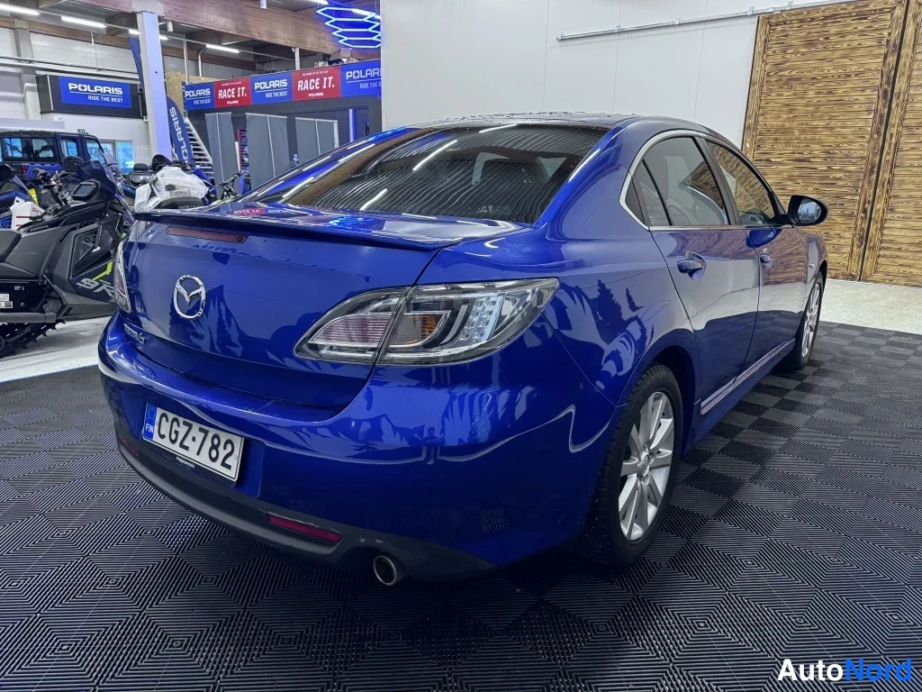 Sininen Mazda 6 2010, takaviisto, kuva 4