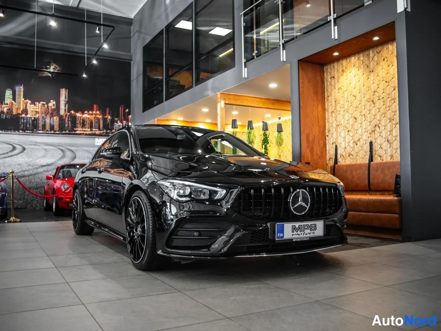 Musta Mercedes-Benz CLA 220 4MATIC 2020, etuviisto, keula oikealle, kuva 3
