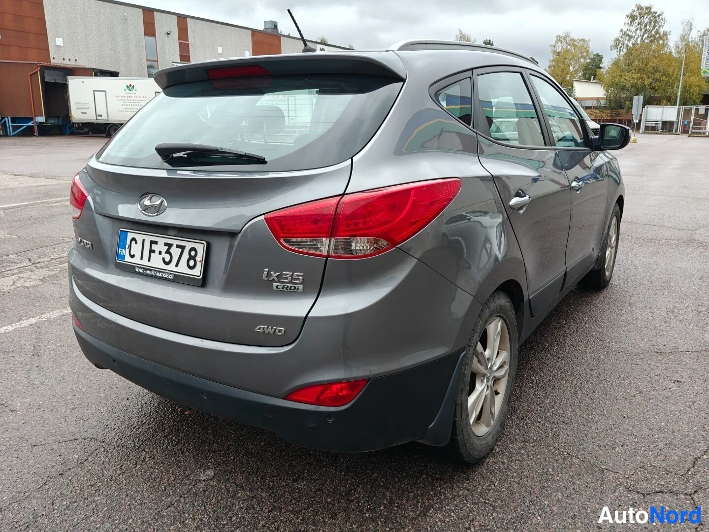 Harmaa Hyundai ix35 2010, takaviisto, kuva 6