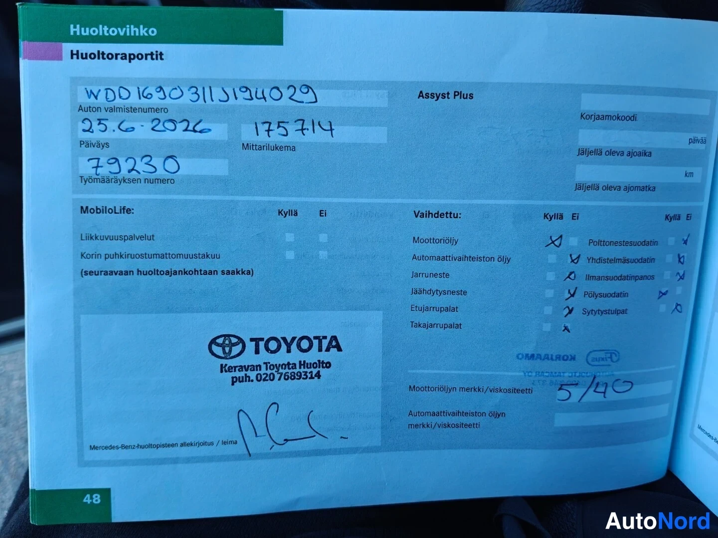 Hopea Mercedes-Benz A 150 2006, asiakirja, kuva 28