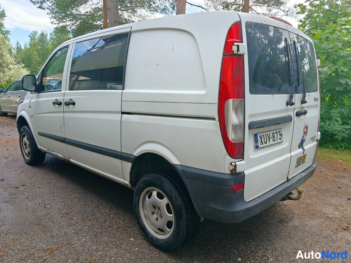 Valkoinen Mercedes-Benz Vito 111 CDI 2007, takaviisto, kuva 9