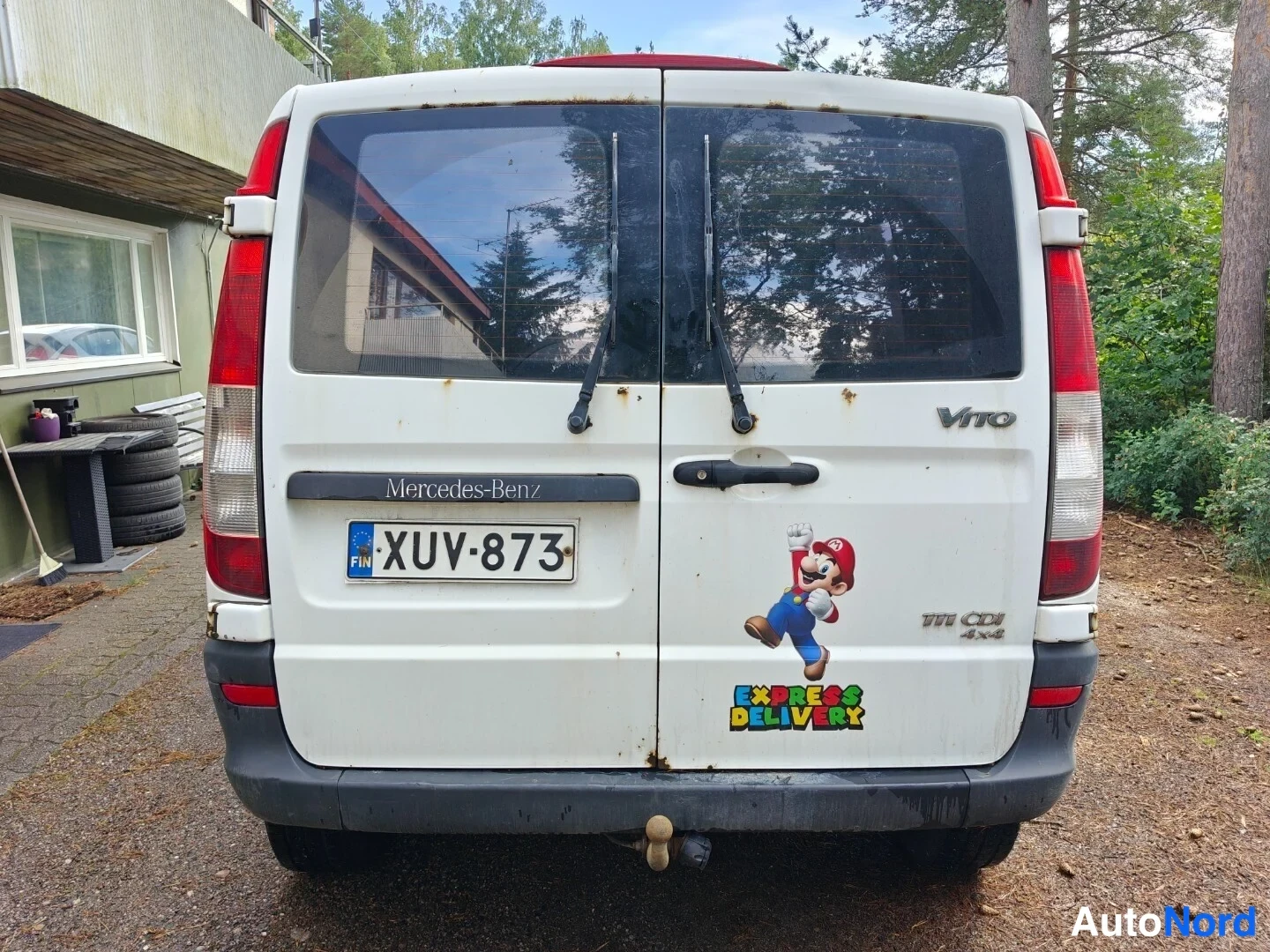 Valkoinen Mercedes-Benz Vito 111 CDI 2007, takaa, kuva 11