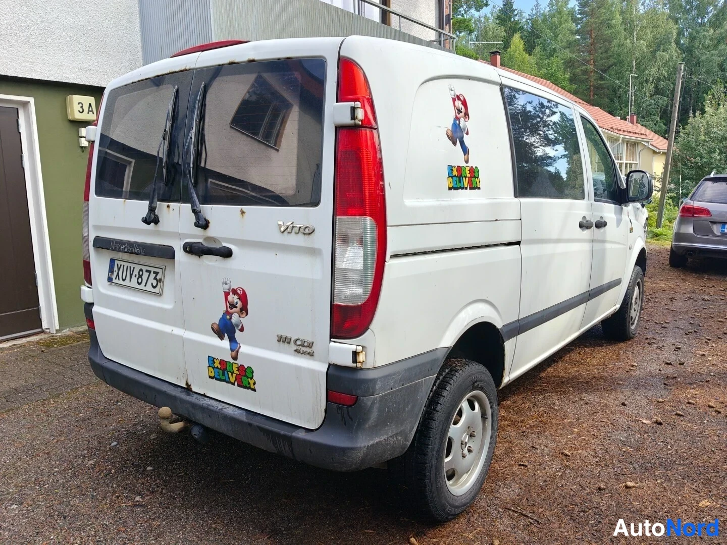 Valkoinen Mercedes-Benz Vito 111 CDI 2007, takaviisto, kuva 8